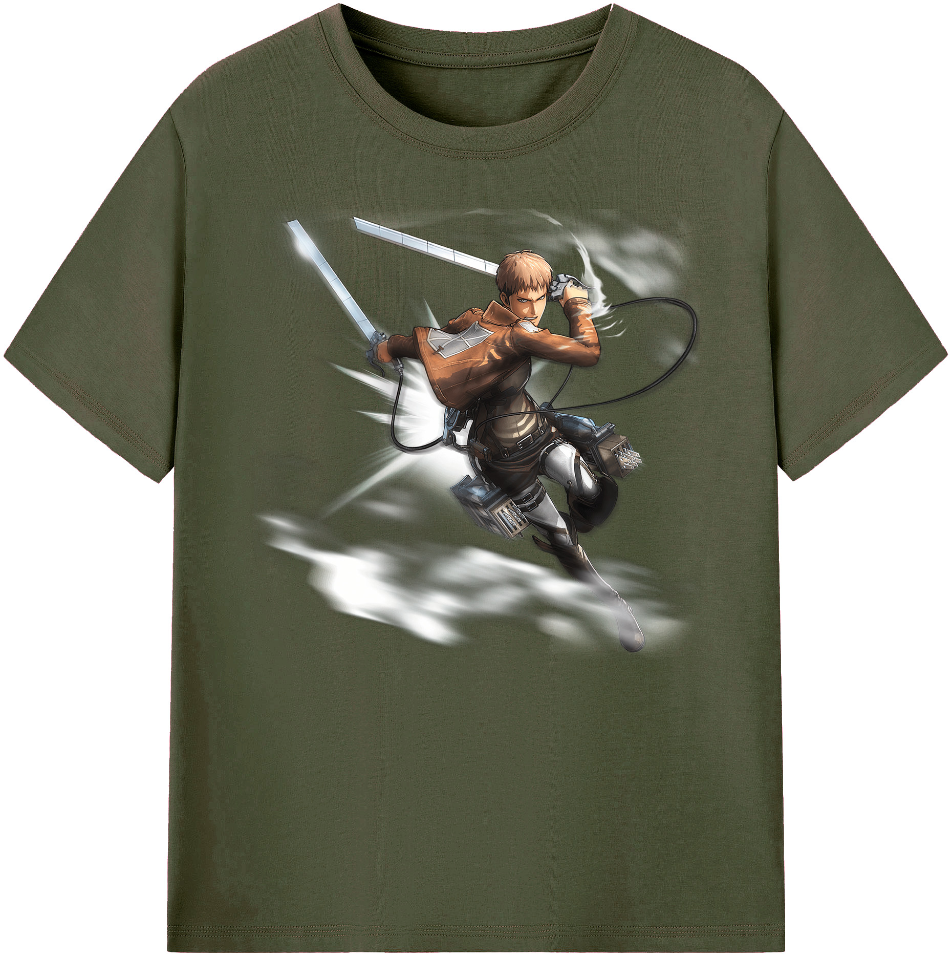 （画像用） 進撃の巨人 ジャン・キルシュタイン Attack on Titan Jean Kirstein 綿100％ メンズ半袖Tシャツ｜肌触りやわらか＆通気性
